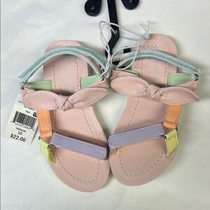Falls Creek Pink and Purple Sandals Comfortable Summer Footwear